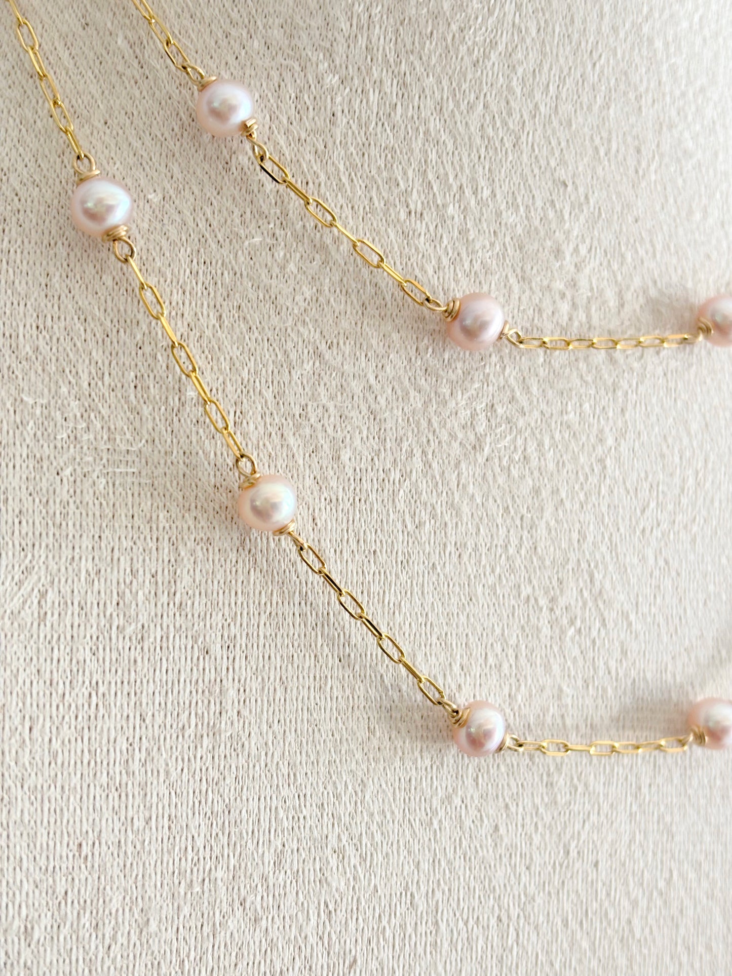 GEMME Rosé - Le collier sautoir