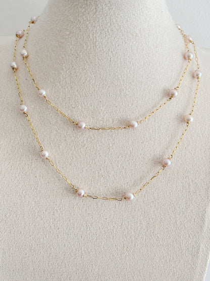 GEMME Rosé - Le collier sautoir