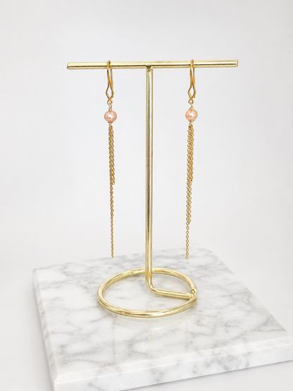 ICÔNE Love - Boucle d'oreille Peach