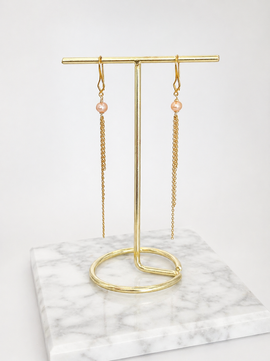 ICÔNE Love - Boucle d'oreille Peach