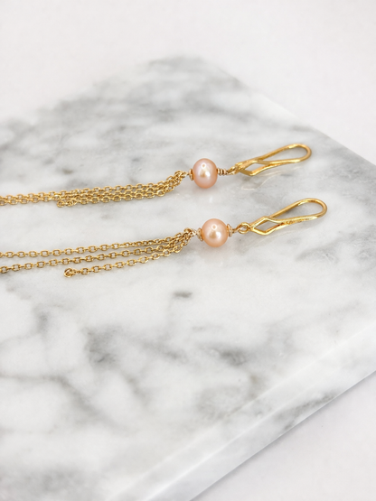 ICÔNE Love - Boucle d'oreille Peach