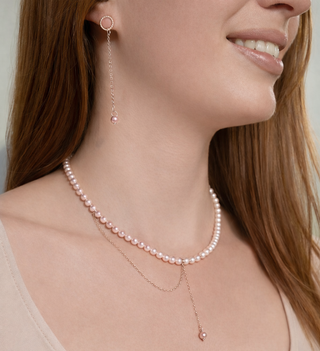 ICÔNE Rosé - Collier chaîne